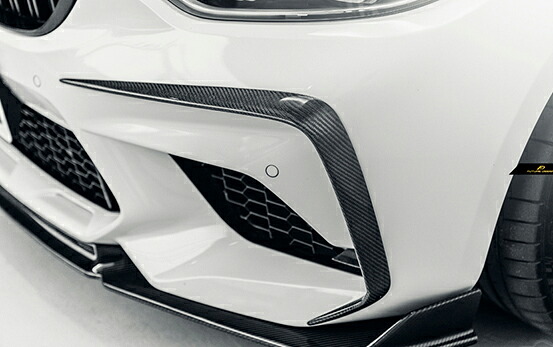 【FUTURE DESIGN】BMW F87 M2 competition フロントバンパー用カナード スポイラー 本物DryCarbon ドライカーボン