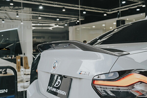 【FUTURE DESIGN】BMW 2シリーズ G87 M2 G42 クーペ リアスポイラー V2 本物DryCarbon ドライカーボン パフォーマンス エアロ カスタム｜METEO　店