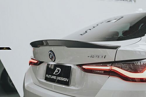 【FUTURE DESIGN 正規品】BMW 4シリーズ G26 i4 グランクーペ V2 リア スポイラー 本物DryCarbon ドライカーボン エアロ カスタム パフォーマンス｜METEO　店 58,850円