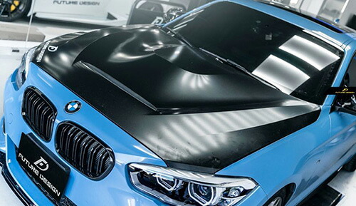 【FUTURE DESIGN】BMW 1シリーズ F20 ボンネット用GTS仕様 エンジンフード