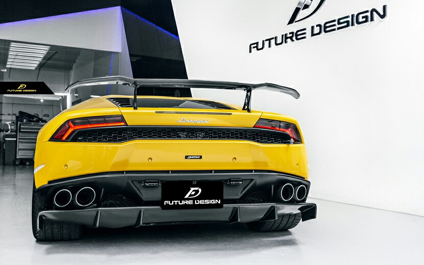Lamborghini ランボルギーニ Huracan ウラカン LP580-2 LP610-4 カーボン トランク用GTリアウィングー 本物DryCarbon VS