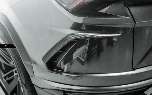 【FUTURE DESIGN】Lamborghini URUS ウルス リアバンパー用 カナード 本物DryCarbon ドライカーボン エアロ カスタム スポイラー