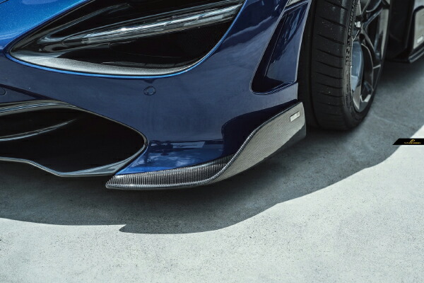 【FUTURE DESIGN 正規品】McLaren マクラーレン 720S フロント用 リップスポイラー スプリッタ 本物Drycabon ドライカーボン カスタム エアロ