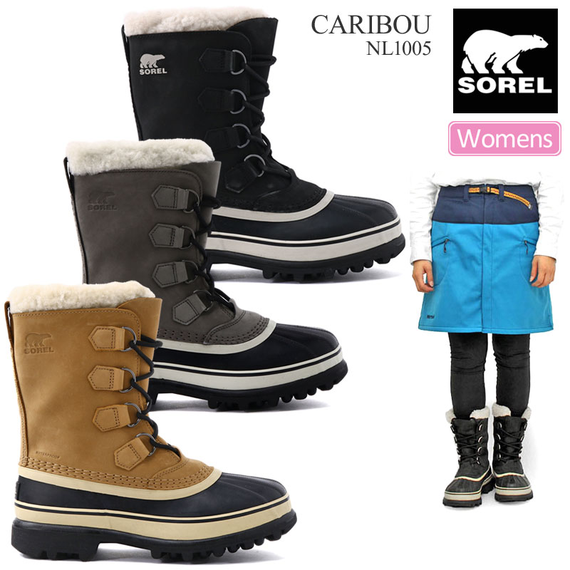 魅了 【正規取扱店】ソレル SOREL スノーブーツ レディース カリブー ...