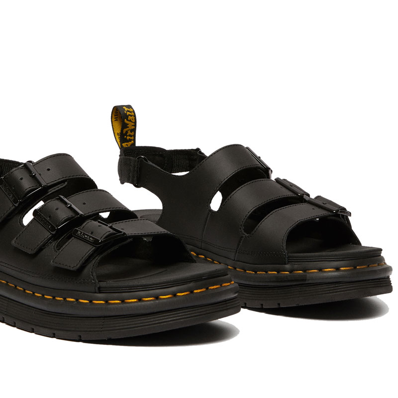紀律ハンドリング店屋 ドクターマーチン Dr Martens サンダル メンズ ソロマン ハイドロ革 Soloman Hydro Leather 黒 25 29cm 21ss Sdl はき物 2103trip Cannes Encheres Com