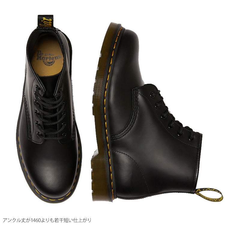 正規取扱店 ドクターマーチン Dr Martens ブーツ メンズ レディース 101ys 6ホールブーツ Yellow Stitch 6eye Boot ブラック 24 29cm 21ss 靴 2106trip Rvcconst Com