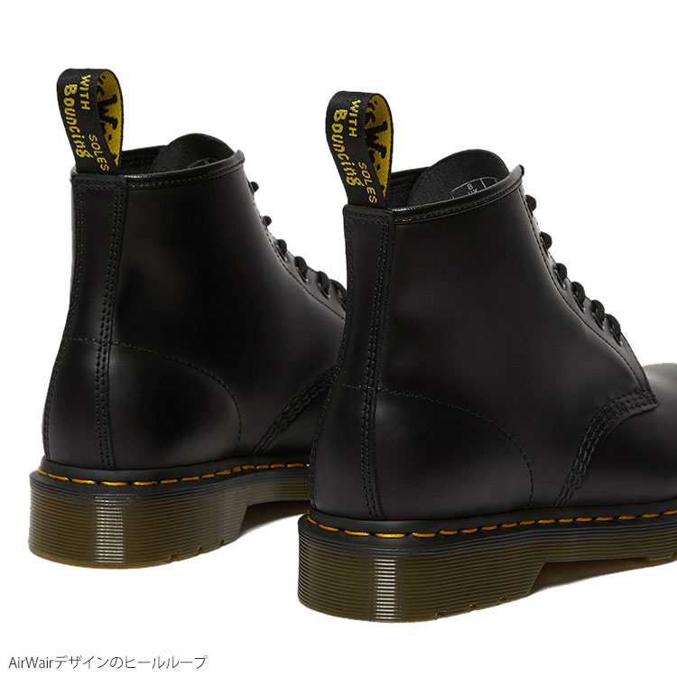 正規取扱店 ドクターマーチン Dr Martens ブーツ メンズ レディース 101ys 6ホールブーツ Yellow Stitch 6eye Boot ブラック 24 29cm 21ss 靴 2106trip Rvcconst Com