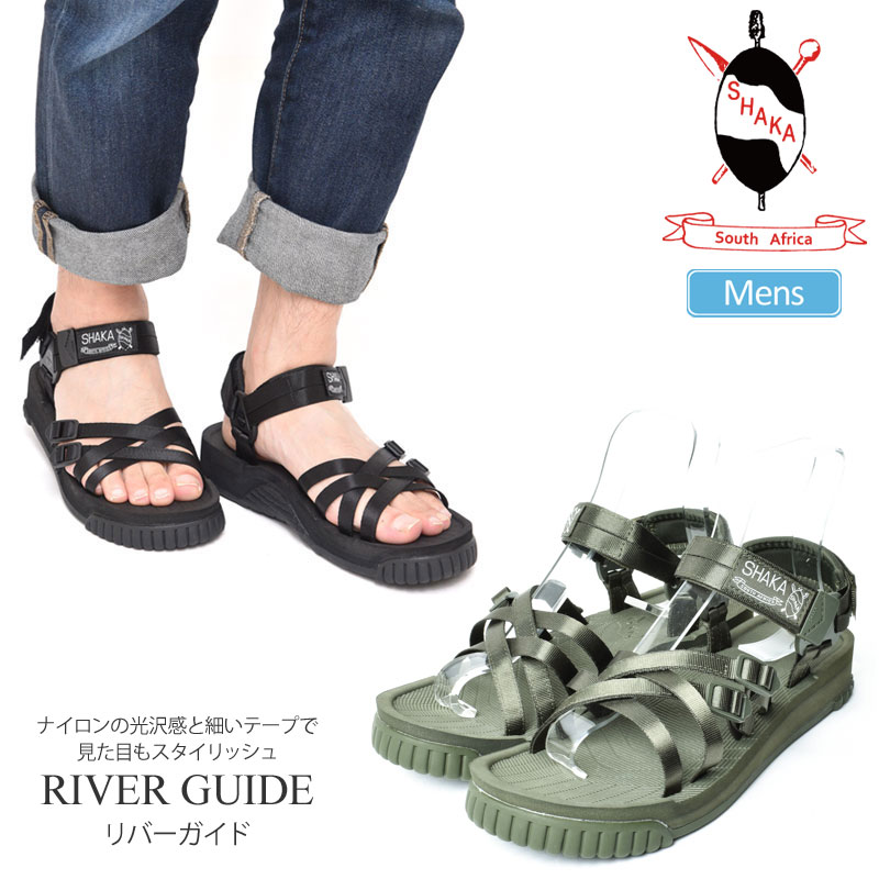 準縄取りまわし販売店 Sale 21 Offシャカ Shaka サンダル メンズ リバー便利帳 River Guide 黒色 オリーブ 27 28cm Sk ss Sdl 下足 05trip 返品引替る ラッピング不可 スポーツサンダル ショルダーストラップサンダル 厚底 アウトドア Resltd Co Il