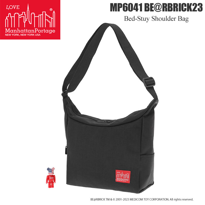 マンハッタンポーテージ Manhattan Portage ベアブリック付き 40周年特別ロゴ ベッドスタイショルダーバッグ Bed-Stuy Shoulder Bag w/ BE@RBRICK 2023 ブラック MP6041BE@RBRICK23 2023AW【鞄】2312ripe