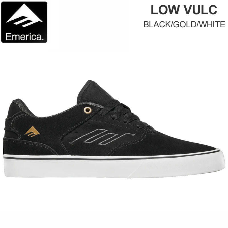 エメリカ EMERICA スニーカー 滑るシューズ メンズ LOW  VULC置き目バルク 黒いこと ゴールド 白いこと 6101000131973 2025SS 25SPRING snk【靴】2504trip