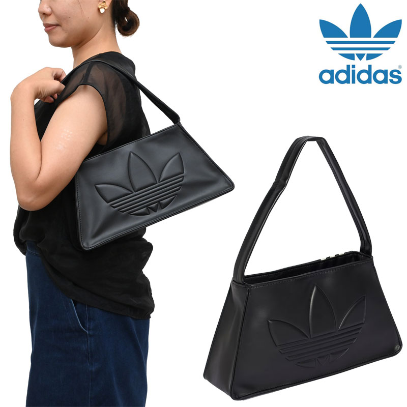 【ADIDAS】アディダス エンボス ショルダーバッグ IT7380 アディダス ポリウレタン エンボス トレフォイル ショルダー