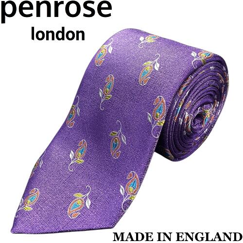 【英国製◆リッチな光沢感】Penroseペンローズ シルクネクタイ127紫 花柄 楽天市場】【新品◇英国製◇リッチな光沢感】Penrose ペンローズ