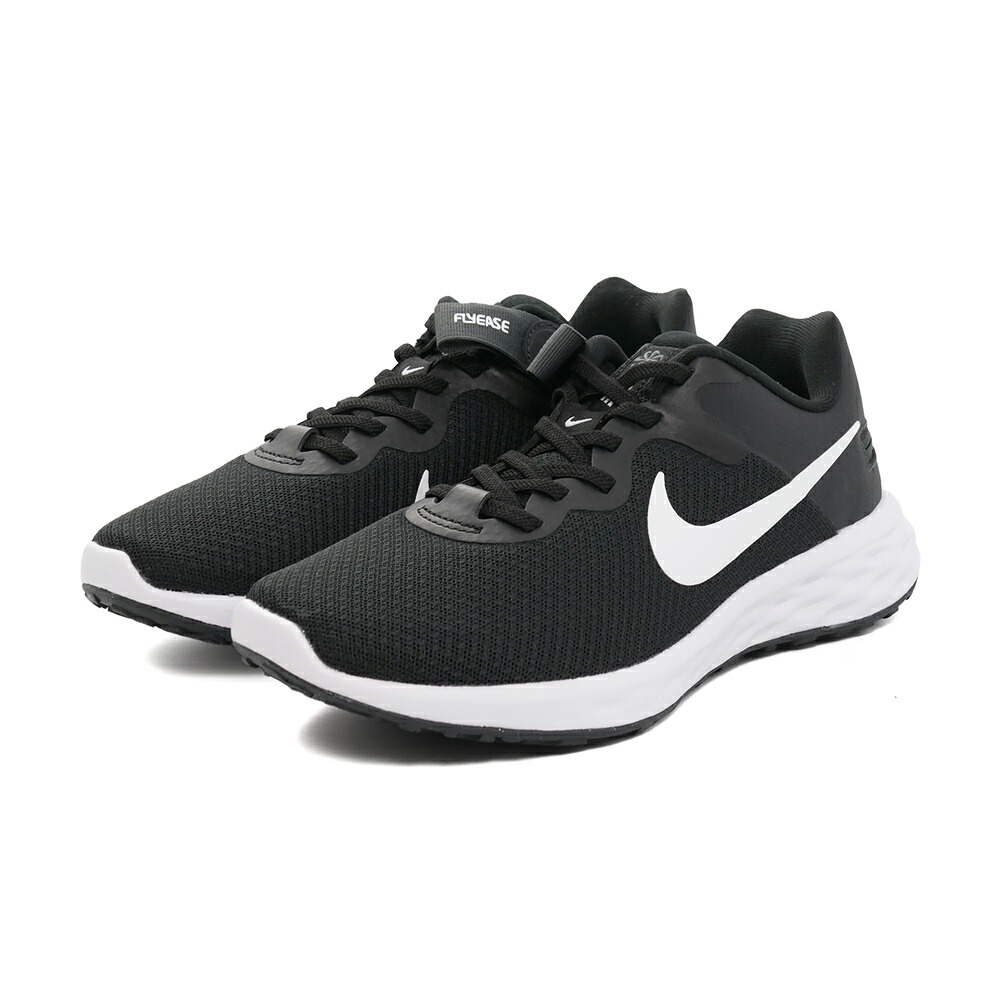 【楽天市場】スニーカー ナイキ NIKE ウィメンズレボリューション6フライイーズNN ブラック/ホワイト 黒 DC8997-003