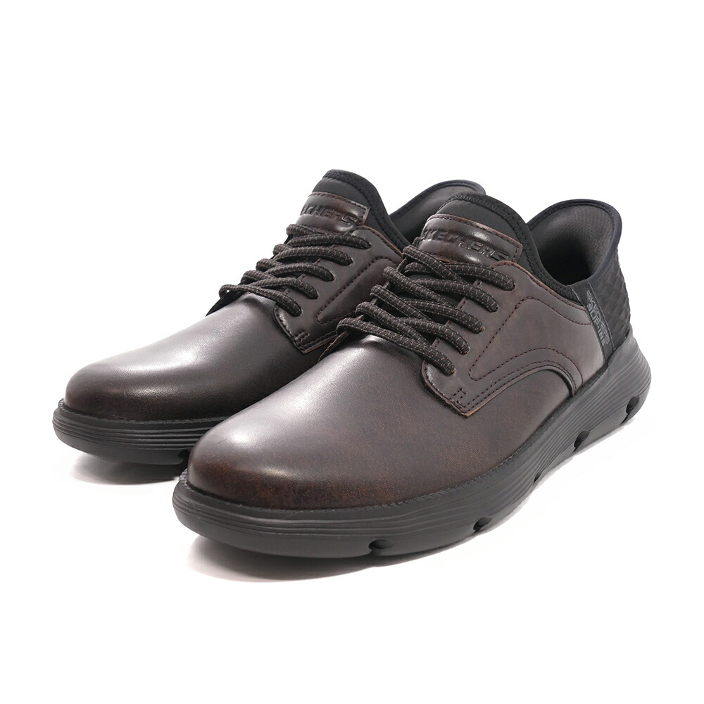 スニーカー スケッチャーズ SKECHERS ガルザジェルビン ブラウン 205046-DKBR メンズ シューズ 靴 25FW