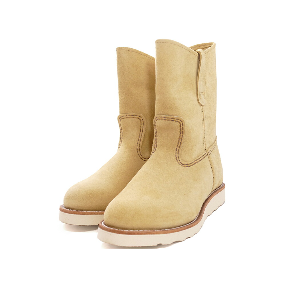 ブーツ 赤いこと舞台の袖 RED WING 9inペコス ベージュ 8168 メンズ レディース シューズ 靴
