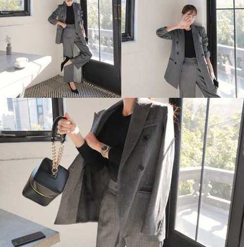 韓国 セットアップ レディース ジャケット 大きいサイズ ルーズ パンツ お洒落セットアップ オシャレ おしゃれ セットアップスーツ 母 ママ お呼ばれ 20ス カジュドレ｜MEZOO