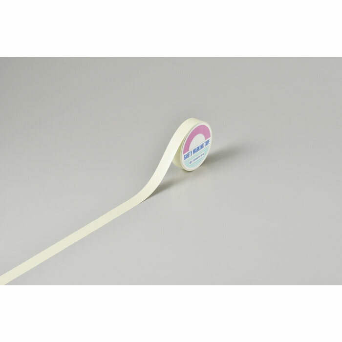 高明快さ蓄光磁気テープ FLA-251(蓄光磁気テープ) 25粍幅×10m 屋内用 PET