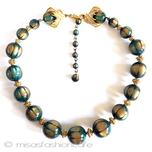 TTRIFARI トリファリ ネックレス ブルー お花 コスチュームジュエリー TTRIFARI トリファリ ネックレス ブルー お花 コスチューム