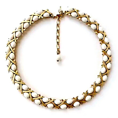 楽天市場】トリファリ ネックレス＆イヤリングセット Trifari 透かし金