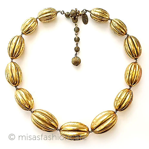 ミリアムハスケル　ネックレス　 Miriam Haskell　Vintage・ヴィンテージジュエリー　コスチュームジュエリー　アンティーク　アクセサリー　　【海外直輸入ＵＳＥＤ品】｜ミサズ・ファッション・カフェ