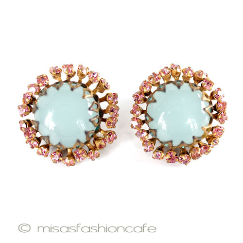 ミリアムハスケル　Miriam Haskell　イヤリング　Vintage・ヴィンテージコスチュームジュエリー　アンティーク　アクセサリー　【海外直輸入USED品】｜ミサズ・ファッション・カフェ