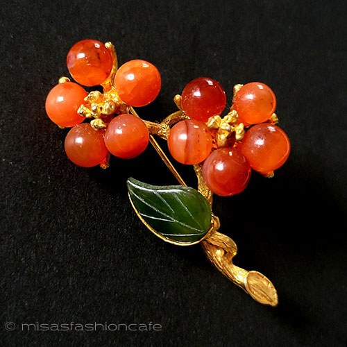 楽天市場】SWOBODA刻印 スワボダ 真珠・天然石の花ブローチ 鉢植え