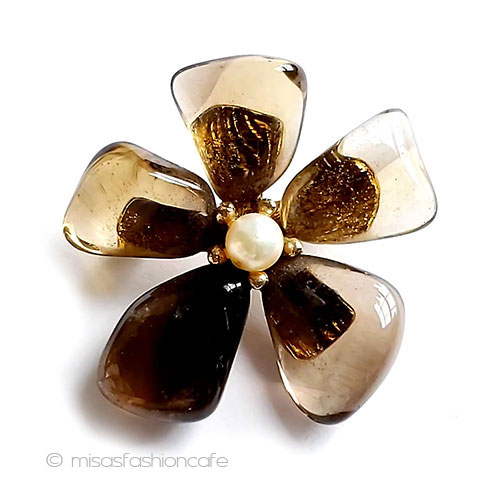 楽天市場】SWOBODA刻印 スワボダ 真珠・天然石の花ブローチ 鉢植え