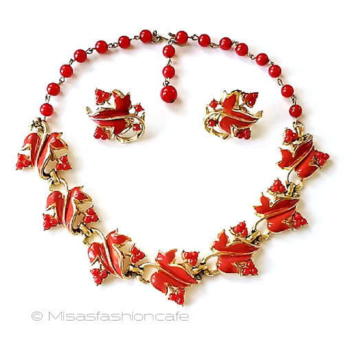 楽天市場】トリファリ ネックレス＆イヤリングセット Trifari