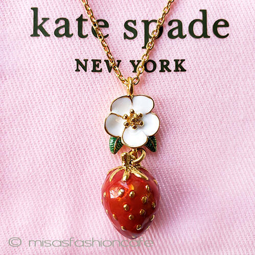 楽天市場】ケイトスペード ネックレス kate spade いちご イチゴ 苺