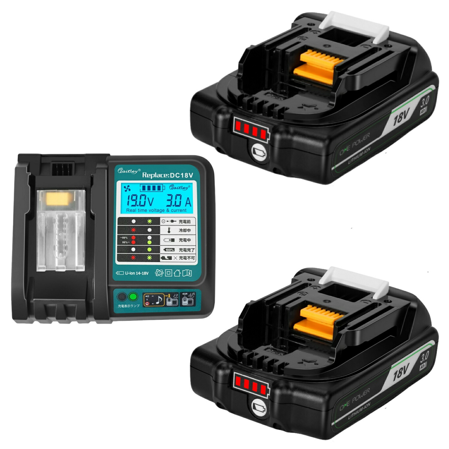 マキタ 18V 乾電池 BL1830B 3.0Ah 取り替えっこ Waitley DC18V 申し受ける器書き割り 防火原料品甲殻と年長命独居室独居室召しかかえる 生み出すこと物結果責任保険証券付 PSE公許済品