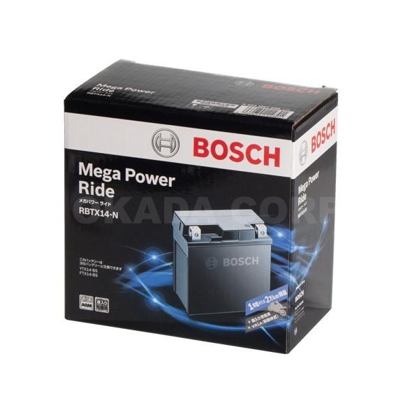 ★送料無料★ ボッシュ(BOSCH）RBTX14-N バイク用バッテリー メガパワーライド 液入り