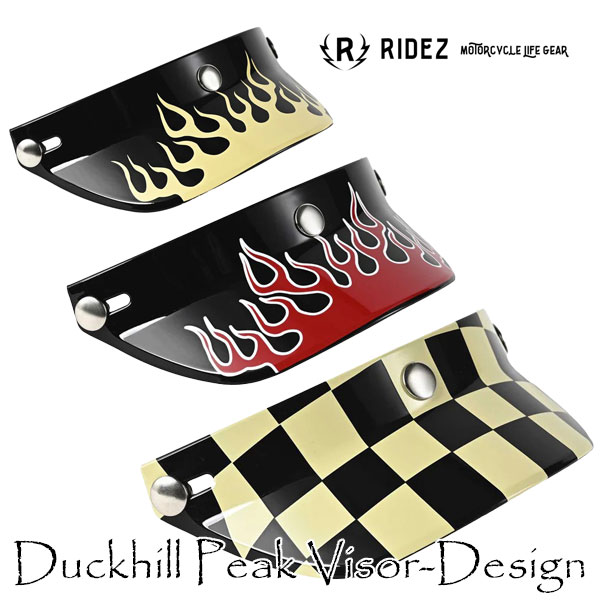 Designer Ridez 【楽天市場】RIDEZ Duckhill Peak Visor/バイク用バイザー(デザイン)/ライズ:MotoGoods Market