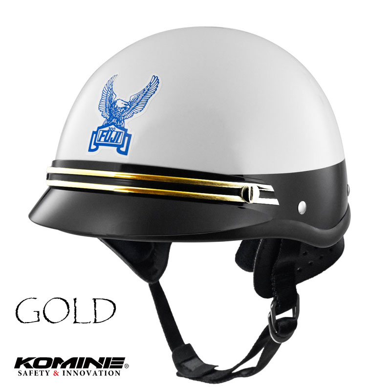 ★送料無料★ KOMINE 01-151/FUJI300A【カラー：ゴールド】ヘルメット SG規格適合（125cc以下用）/コミネ