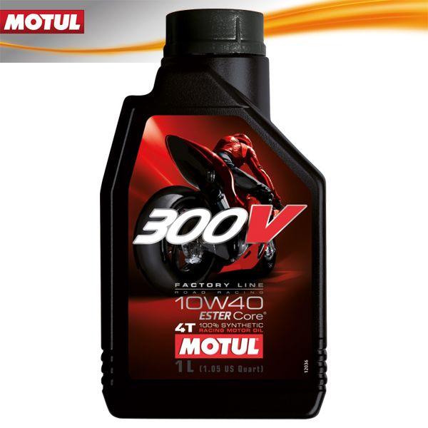 MOTUL 300V FACTORY LINE ROAD RACING 10W40 4サイクルエンジンオイル 1L 3374650247588