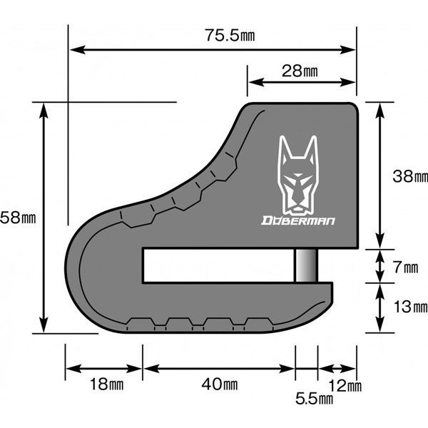 新しいコレクション ドーベルマン ディスクロックM DBL-011 DOBERMAN etoz.com.br