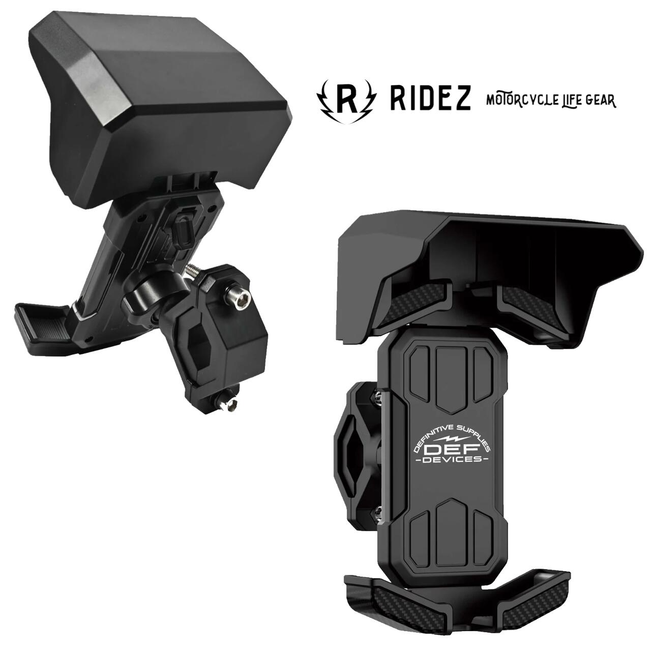 【楽天市場】RIDEZ DEF SUNVISOR SMARTPHONE HOLDER スマートフォン ホルダー DEF-V01 ...