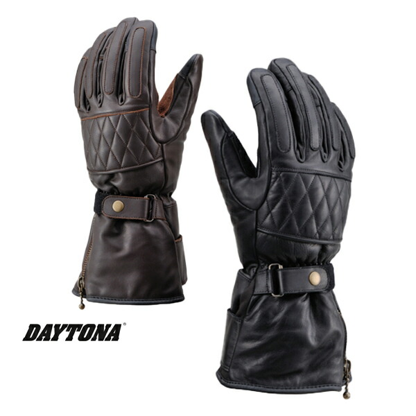 楽天市場】HBG-076 カウレザーロングウインターグローブ ブラウン L