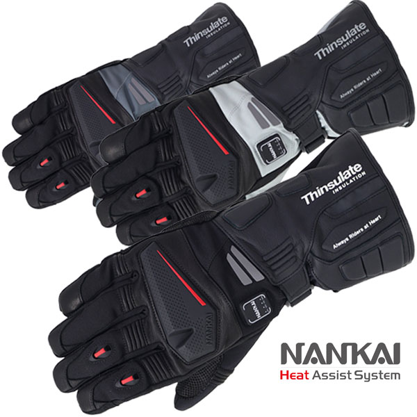 ★送料無料★ NANKAI SDG-5004 Heat Assist System 電熱グローブ４ 甲側から指先にかけてヒーターを内蔵《秋・冬・春・全天候対応・防風・防水・防寒》《レディースサイズ有》/ナンカイ
