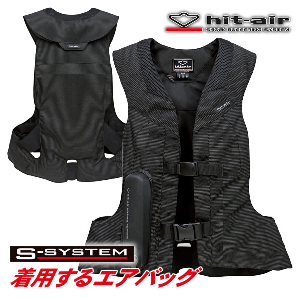 ★送料無料★hit-air ST model ST-RC エアバッグCE認証モデル 「N-1621-4」全体が光るリフレクター素材モデル 一体型エアバッグ・ハーネス《ブラック》/無限電光｜MotoGoods Market 38,448円