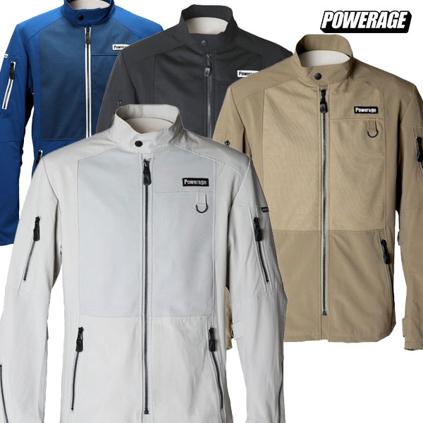 ★送料無料★POWERAGE PJ-25111 エアテックライダース【春・夏・秋の３シーズン対応】バイク/オートバイ/ジャケット /パワーエイジ｜MotoGoods Market