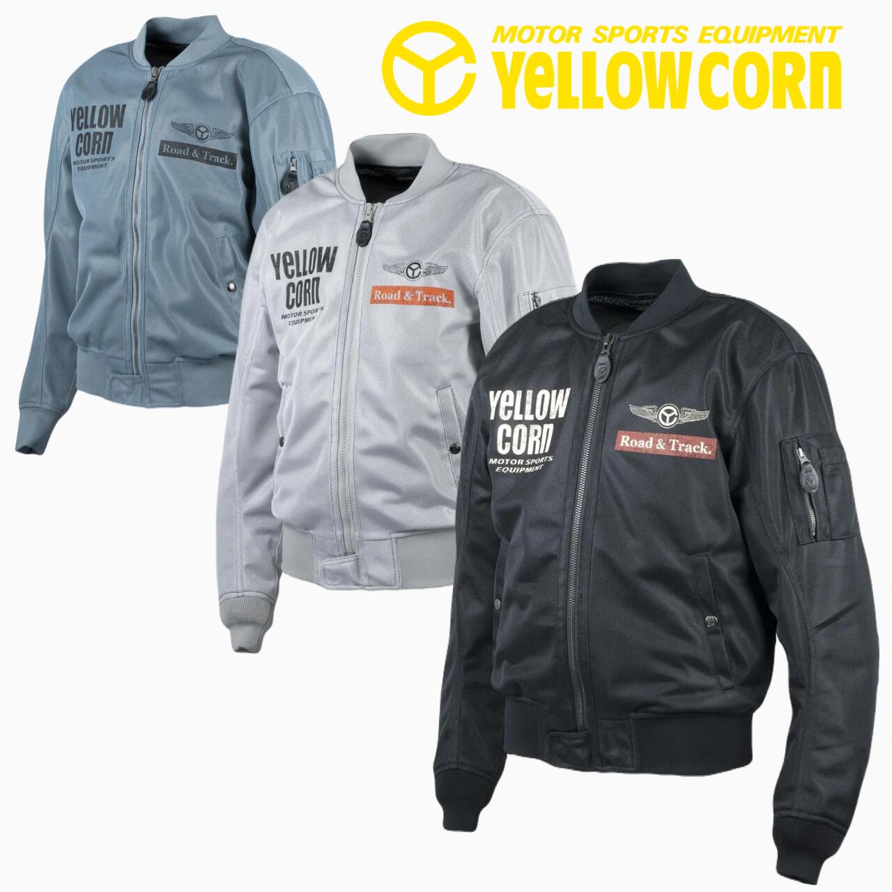 ★送料無料★ YeLLOW CORN YB-6122 Light MESH JACKET【春夏シーズン】バイク/オートバイ用ライディングジャケット /イエローコーン