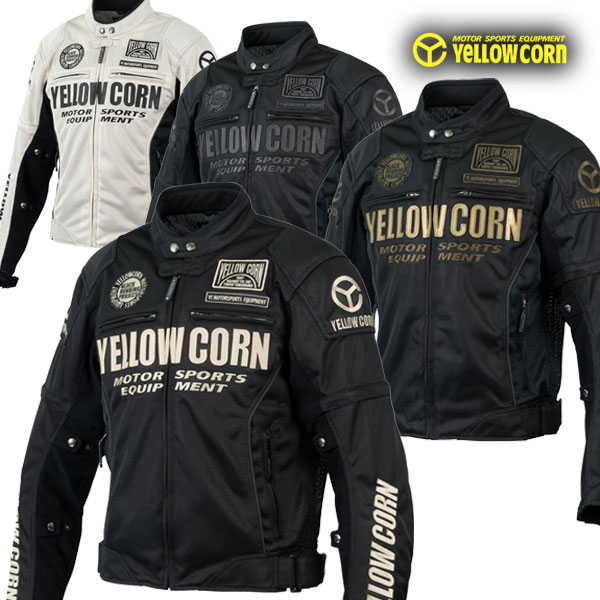 楽天市場】☆送料無料☆YeLLOW CORN YB-4109 MESH JACKET 肩・袖・切り文字と本革を贅沢に使用しました！  バイク/オートバイ用【春・夏】ライディングジャケット /イエローコーン : MotoGoods Market