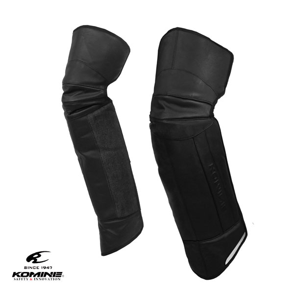 ★送料無料★ KOMINE 07-923/PK-923【ブラックレザータイプ】プロテクトウォームチャップス /コミネ