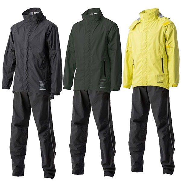 ★送料無料★ 山城 Motor Samurai MSR-02 ストレッチ レインスーツ 上下セット