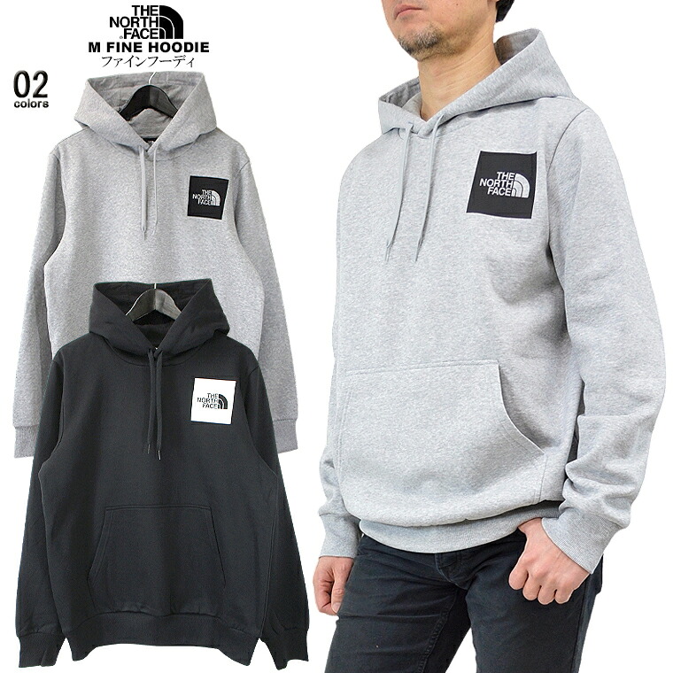 THE NORTH FACE ザ・ノース・フェイス ファインフーディ M FINE HOODIE パーカー メンズトップス 裏起毛 暖かい スウェット スクウェアロゴ 男女兼用 ユニセックス ギフト プレゼント 【税込3,980円以上で送料無料】【即納】