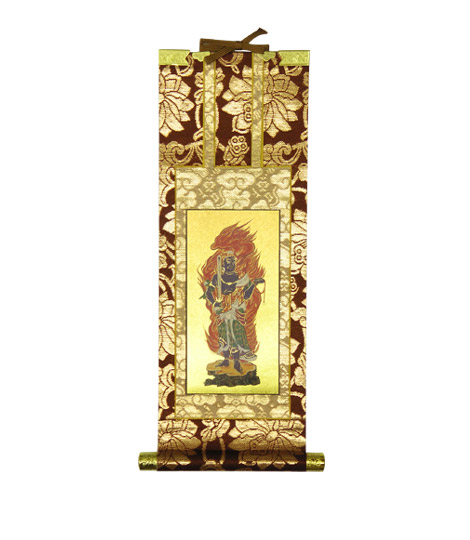 楽天市場】掛け軸 掛軸（かけじく）不動明王（中村 永湖）[尺八立]全国