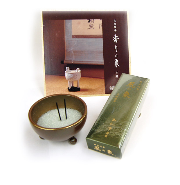 【有煙】香りの象（かおりのしょう） 『幽玄沈香 風の象』【送料無料】【線香（ご自宅用）】【高級線香】【有煙線香】良質の沈水香木をふんだんに使用した、お香を越えたお線香[墓参用品 墓参り お線香を送る 喪中見舞い 線香 お線香 お彼岸 仏具 墓参 四十九日 お墓参り]｜遺骨ペンダント ミニ骨壷の大野屋