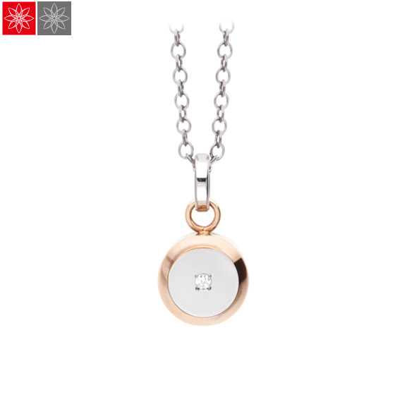 遺骨ペンダント Soul Jewelry コラム 『ローズゴールド』 (チェーンの色：シルバーカラー) ステンレス316Ｌ
