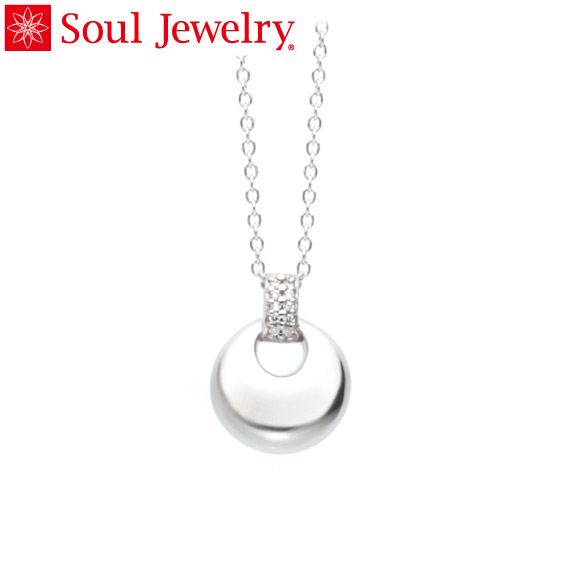 遺骨ペンダント Soul Jewelry パヴェ ドロップ シルバー925