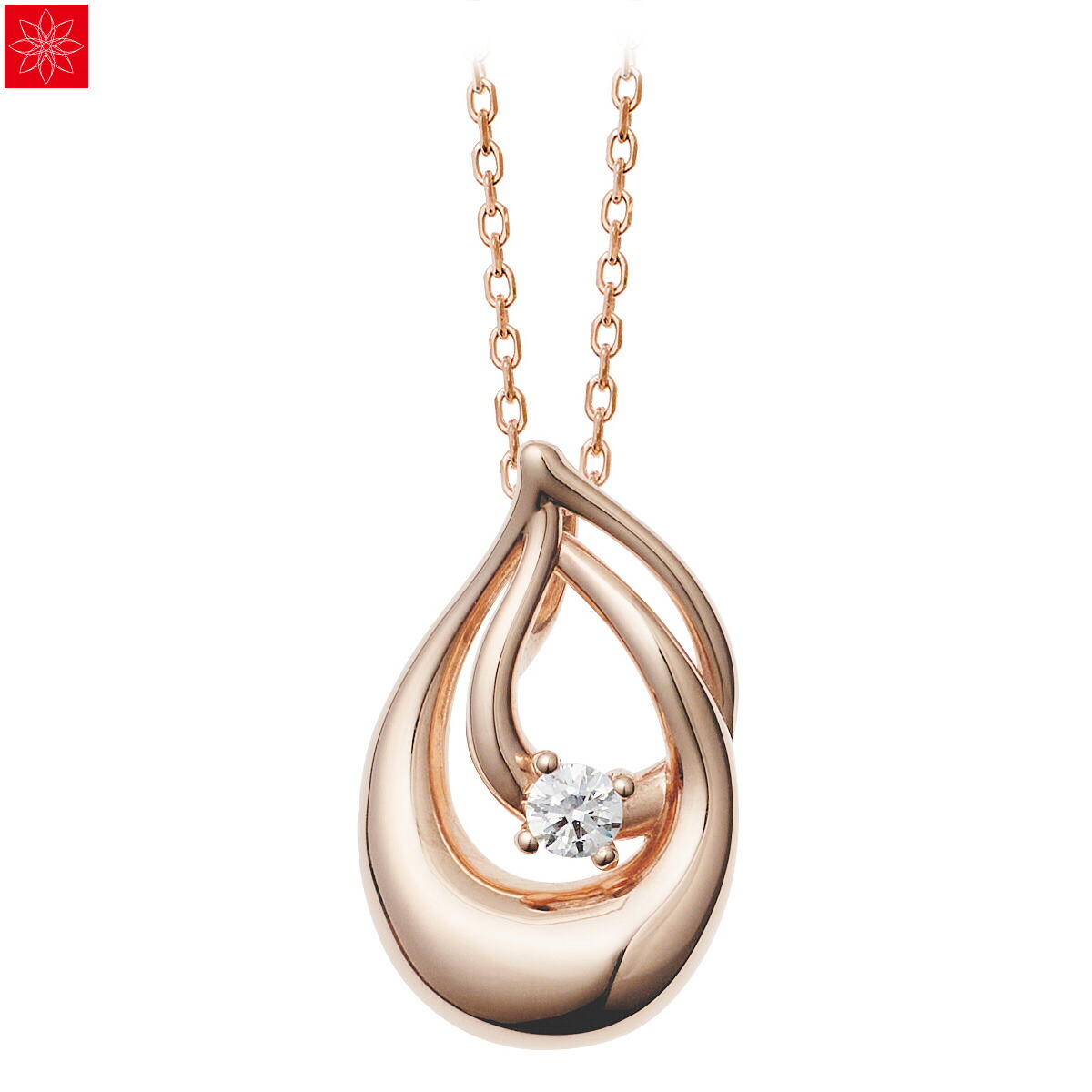 遺骨ペンダント Soul Jewelry　アンサンブル K10ローズゴールド ソウルジュエリー｜遺骨ペンダント ミニ骨壷の大野屋